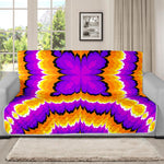 Yellow Explosion Moving Optical Illusion Futon Protector