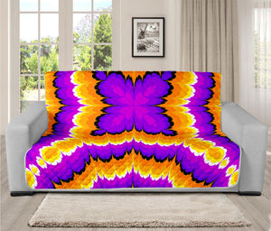 Yellow Explosion Moving Optical Illusion Futon Protector