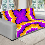 Yellow Explosion Moving Optical Illusion Futon Protector