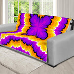 Yellow Explosion Moving Optical Illusion Futon Protector