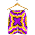 Yellow Explosion Moving Optical Illusion Men's Shorts