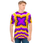 Yellow Explosion Moving Optical Illusion Men's T-Shirt
