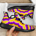 Yellow Explosion Moving Optical Illusion Mesh Knit Shoes