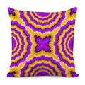 Yellow Explosion Moving Optical Illusion Pillow Cover