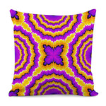 Yellow Explosion Moving Optical Illusion Pillow Cover