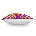 Yellow Explosion Moving Optical Illusion Pillow Cover