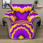 Yellow Explosion Moving Optical Illusion Recliner Protector