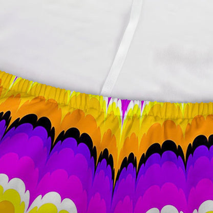 Yellow Explosion Moving Optical Illusion Sofa Cover
