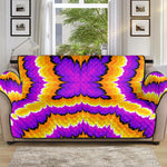 Yellow Explosion Moving Optical Illusion Sofa Protector