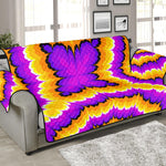 Yellow Explosion Moving Optical Illusion Sofa Protector