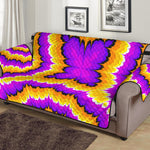 Yellow Explosion Moving Optical Illusion Sofa Protector