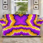 Yellow Explosion Moving Optical Illusion Sofa Protector