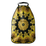 Yellow Flower Kaleidoscope Print Car Seat Organizers