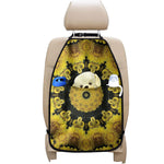 Yellow Flower Kaleidoscope Print Car Seat Organizers