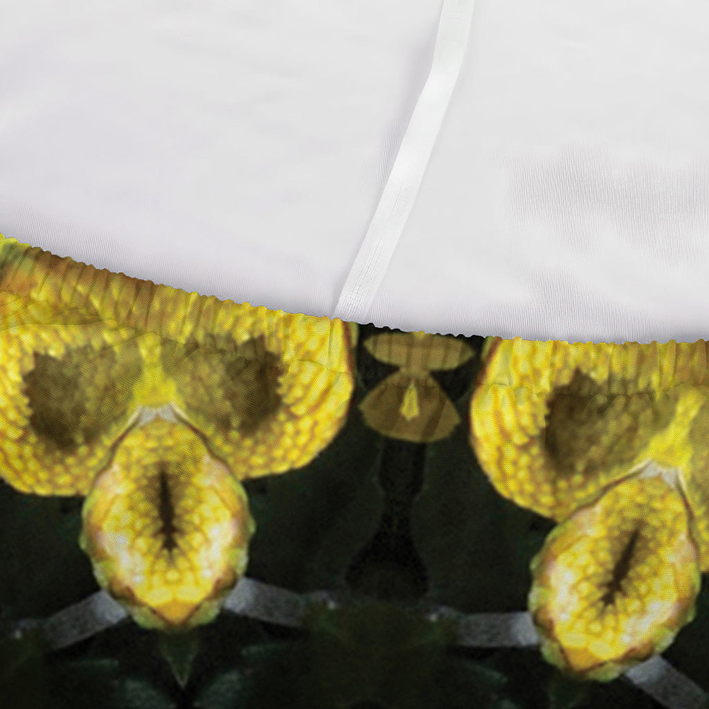 Yellow Flower Kaleidoscope Print Sofa Cover