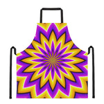 Yellow Flower Moving Optical Illusion Apron