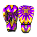Yellow Flower Moving Optical Illusion Boxing Gloves