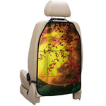 Yellow Full Moon Print Car Seat Organizers