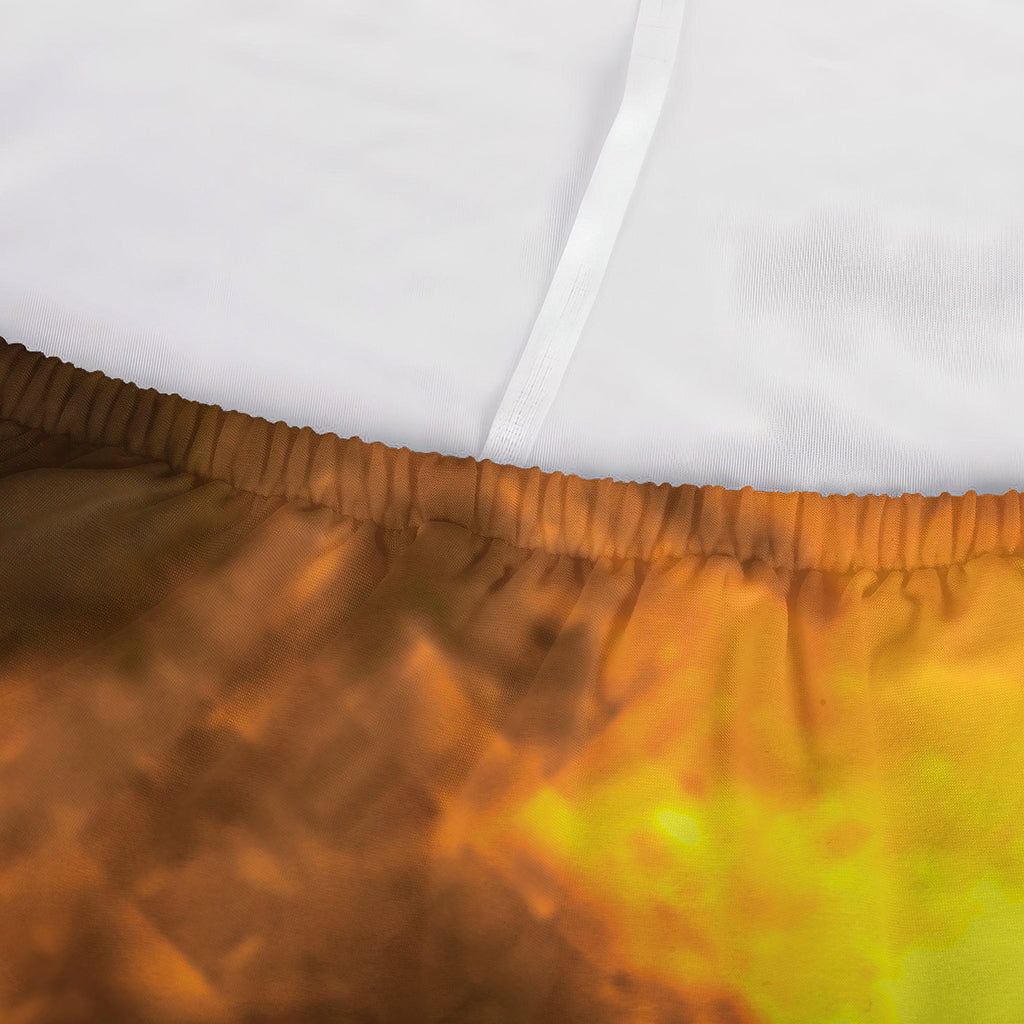 Yellow Full Moon Print Sofa Cover