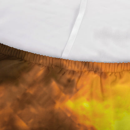 Yellow Full Moon Print Sofa Cover