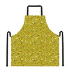 Yellow Geometric Banana Pattern Print Apron