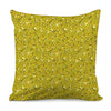 Yellow Geometric Banana Pattern Print Pillow Cover