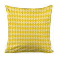Yellow Harlequin Pattern Print Pillow Cover