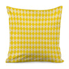 Yellow Harlequin Pattern Print Pillow Cover