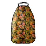 Yellow Hawaiian Tropical Pattern Print Car Seat Organizers