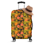 Yellow Hawaiian Tropical Pattern Print Luggage Cover