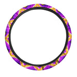 Yellow Hive Moving Optical Illusion Car Steering Wheel Cover