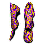 Yellow Hive Moving Optical Illusion Muay Thai Shin Guard