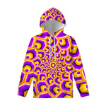 Yellow Hive Moving Optical Illusion Pullover Hoodie