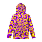 Yellow Hive Moving Optical Illusion Pullover Hoodie