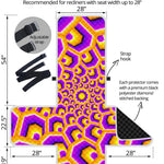 Yellow Hive Moving Optical Illusion Recliner Protector