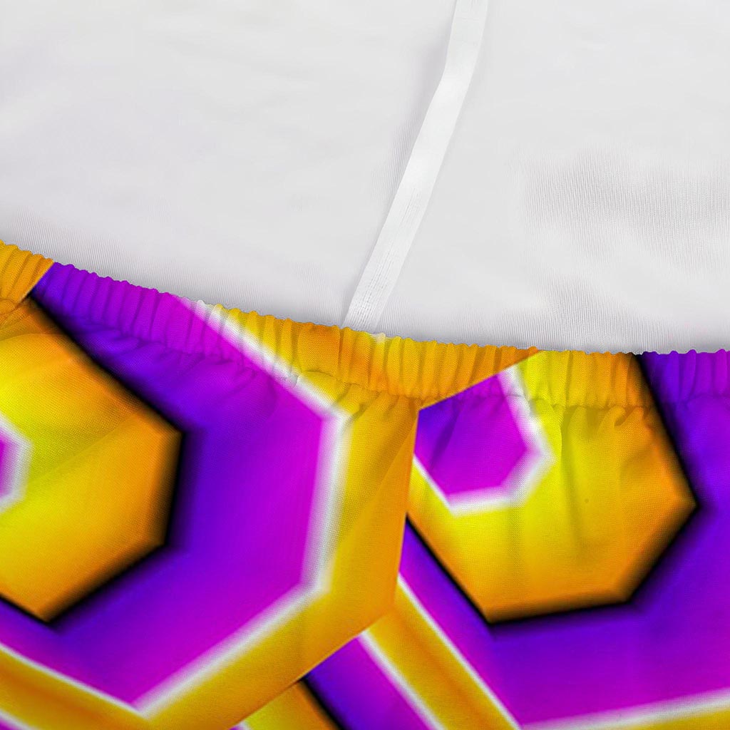 Yellow Hive Moving Optical Illusion Sofa Cover