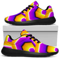 Yellow Hive Moving Optical Illusion Walking Shoes