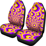 Yellow Hive Moving Optical Illusion Universal Fit Car Seat Covers