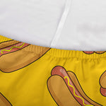 Yellow Hot Dog Pattern Print Sofa Cover