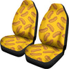 Yellow Hot Dog Pattern Print Universal Fit Car Seat Covers