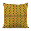 Yellow Kente Pattern Print Pillow Cover