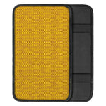 Yellow Knitted Pattern Print Car Center Console Cover