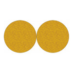 Yellow Knitted Pattern Print Car Coasters