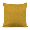 Yellow Knitted Pattern Print Pillow Cover