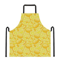 Yellow Lemon Pattern Print Apron