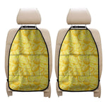 Yellow Lemon Pattern Print Car Seat Organizers