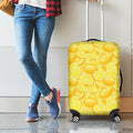 Yellow Lemon Pattern Print Luggage Cover