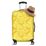 Yellow Lemon Pattern Print Luggage Cover