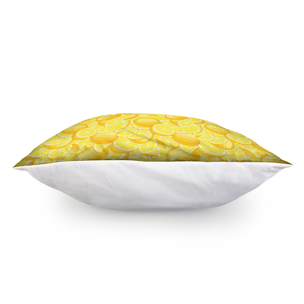 Yellow Lemon Pattern Print Pillow Cover