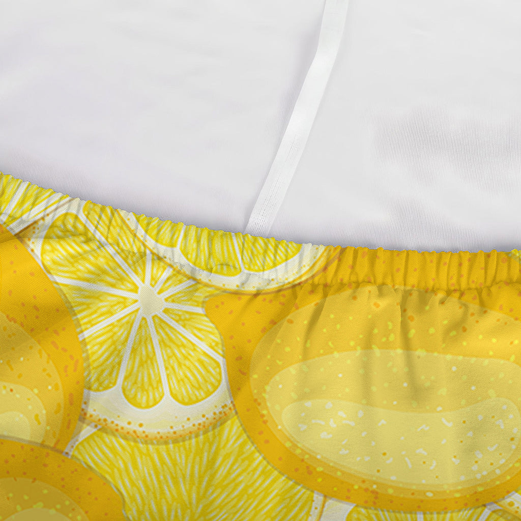 Yellow Lemon Pattern Print Sofa Cover